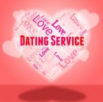 Dating Service Shows Web Site And Date Stock Photo