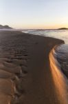 Beautiful Beach In Sagres Stock Photo