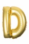 Golden Inflatable Letter Uppercase Stock Photo