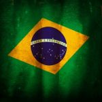 Old Grunge Flag Of Brazil Stock Photo