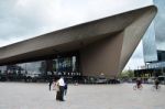 Rotterdam, Netherlands - May 9, 2015: Passengers At Rotterdam Ce Stock Photo