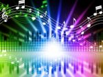 Music Colors Background Means Songs Singing And Musical
 Stock Photo