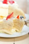 Crepe Pancake Cake Stock Photo