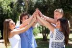 Group Of Young Couples Stock Photo