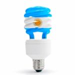 Argentina Flag On Energy Saving Lamp Stock Photo