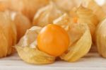 Cape Gooseberry Physalis Fruit Ground Cherry Organic Food Vegetabl Stock Photo