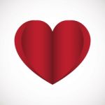 Heart Love Flat Design Icon  Illustration Stock Photo