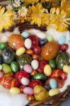 Colorfull Easter Eggs Stock Photo