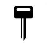 Key For Car Icon  Illustration On White Background Stock Photo