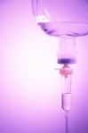 Saline Solution In Vignette Style Stock Photo