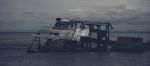 Dark And Gloomy Effect On The Shipwrecks At Tangalooma Island Stock Photo