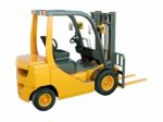 Forklift Truck Isolated Stock Photo