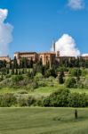 View Of Pienza In Tuscany Stock Photo