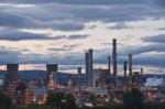 Grangemouth Oil Refinery Complex Stock Photo