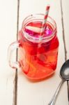 Fresh Fruit Punch Drink Stock Photo