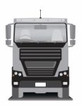 Front View Of Cargo Truck  Illustration Stock Photo