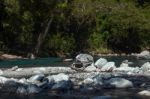 Boulders In Thunder Creek Stock Photo