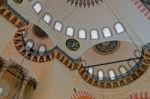 Istanbul, Turkey - May 28 : Interior View Of The Suleymaniye Mosque In Istanbul Turkey On May 28, 2018 Stock Photo