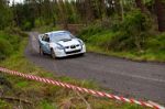 S. Cullen Driving Subaru Impreza Stock Photo