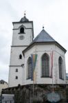 View Of St. Wolfgang Parish And Pilgrimage Church Stock Photo