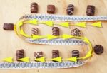 Chocolates - Counting Calories Stock Photo