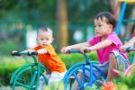 Young Brothers Playing Stock Photo