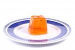 Orange Gelatin Stock Photo