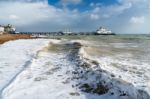 Eastbourne, East Sussex/uk - October 21 : Tail End Of Storm Bria Stock Photo