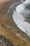 Beautiful Beach In Sagres Stock Photo