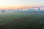 Rural Fields In Edfu, Egypt Stock Photo