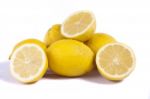 Lemons On White Stock Photo