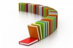 Multicolored Hardcover Books Stock Photo