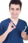 Dentist Ok Sign Stock Photo