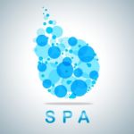 Spa Symbol Means Dayspa Icons And Wellness Stock Photo