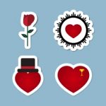 Love Icon Set Stock Photo