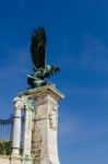 Eagle Statue In Buda Palace In Budapest Hungary Stock Photo