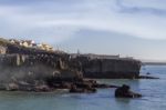 Rocky Coastline Of Peniche Region Stock Photo