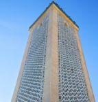 The History In Maroc Africa  Minaret Religion And  Blue    Sky Stock Photo