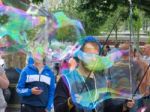 Bubblemaker In London Stock Photo