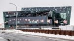 Exterior View Of The Harpa Concert Hall In Reykjavik Stock Photo