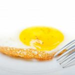 Egg Sunny Side Up Stock Photo