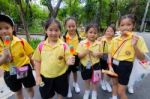 Primary Students Visit The Zoo, In The Jul 27, 2016. Bangkok Thailand Stock Photo