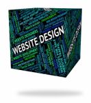 Website Design Represents Domain Domains And Designs Stock Photo