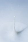 Milk Droplet Stock Photo