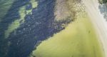 Dennes Point Beach From Above, Located On Bruny Island In Tasmania Stock Photo