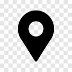 Pin Location Icon -  Iconic Design Stock Photo