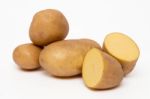 Potatoes Isolated On A White Background Stock Photo