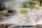 Mammoth Hot Springs Stock Photo