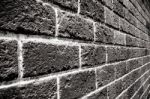 Wall Made From Red Solid Bricks Stock Photo