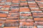 Clay Roof Tiles Stock Photo